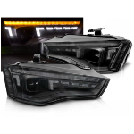 Paire de feux phares Audi A5 B8 de 2011 a 2016 DRL Full Led Dyn noir