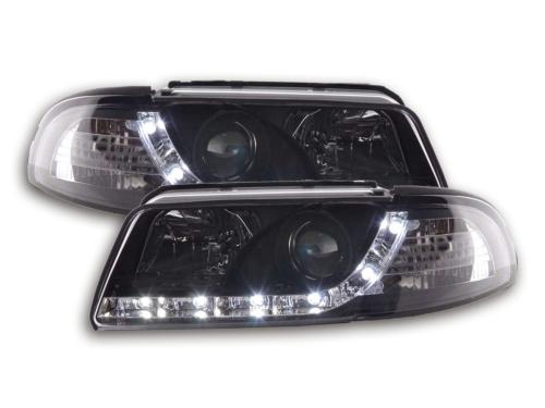 Paire de feux phares Daylight Led Audi A4 B5 1999-2001 Noir