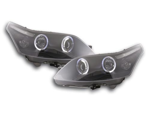 Paire de feux phares Angel Eyes Citroen C4 2004-2010 Noir