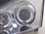 Paire de feux phares Angel Eyes Ford Focus de 98-01 chrome