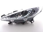 Paire de feux phares Daylight Led DRL Peugeot 207 06-12 chrome