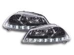 Paire de feux phares Daylight led DRL Seat Ibiza 3 6L 02-08 chrome