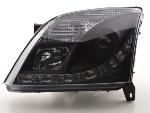 Paire de feux phares Daylight led DRL Opel Vectra C 02-05 noir