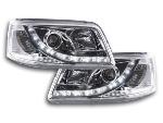 Paire de feux phares Daylight Led VW Bus T5 03-09 Chrome