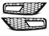 Grilles de pare choc pour Audi A4 B8 11-15 noir look Sport