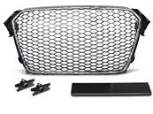 Calandre pour Audi A4 B8 de 11/2011 a 2015 look Sport Chrome et noir