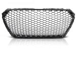 Calandre pour Audi A4 B9 de 2015 a 2019 Look Sport Noir Matt