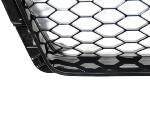 Calandre pour Audi A4 B9 de 2015 a 2019 Look Sport Noir brillant