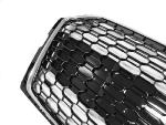 Calandre pour Audi A5 18-20 Look Sport Chrome Noir Glossy