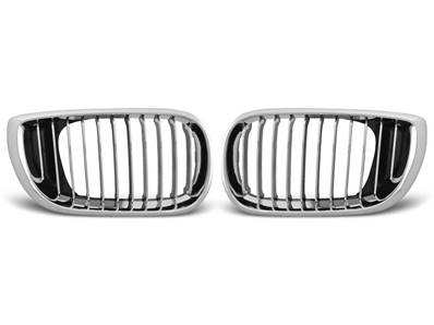 Paire grilles calandre BMW serie 3 E46 de 09/2001 a 03/2005 Chrome Berline/Break