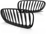 Paire de grilles de calandre BMW Z4 E85 LCI de 2006 a 2008 Noir mat