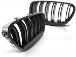 Grilles calandre BMW serie 5 F10/F11 de 2010 a 2016 Noir mat Double barre