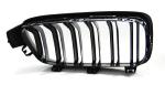 Grilles de calandre BMW serie 3 F30/F31 de 10/2011 a 2018 Noir mat Double barre