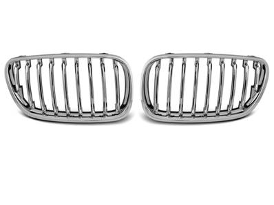 Paire de grilles de calandre BMW X3 E83 06-10 chrome