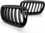 Paire de grilles de calandre BMW X5 E53 de 2004 a 2006 Noir mat