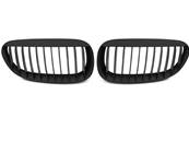 Paire grilles calandre BMW serie 6 E63/E64 de 2002 a 2010 Noir mat