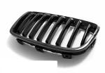 Paire grilles calandre BMW serie 1 F20 / F21 11-14 noir brillant