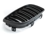 Paire grilles calandre BMW serie 1 E87/E81/E82/E88 07-11 look sport noir mat