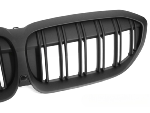 Grille de Calandre ABS BMW Serie 3 G20/G21 19-22 Noir Mat Double Barres