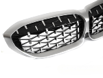 Grille de Calandre ABS BMW Serie 3 G20/G21 de 2019 a 2022 Silver Chrome