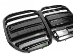 Grille de calandre avant BMW Serie 4 G22 Coupe de 2020 a 2025 Noir brillant