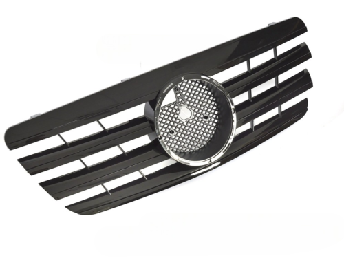 Grille calandre Mercedes Classe E W210 de 1999 a 2002 Noir Brillant