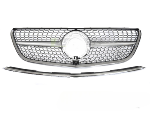 Grille calandre Mercedes Classe V W447 de 2019 a 2023 Argent- Chrome