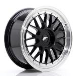 Jante JR Wheels JR23 18x8 ET30-45 BLANK Glossy Black w/Machined Lip