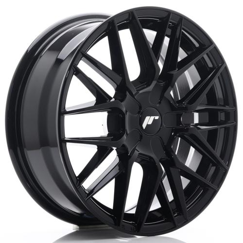 Jante JR Wheels JR28 17x7 ET20-45 - Trous sur mesures - Noir brillant