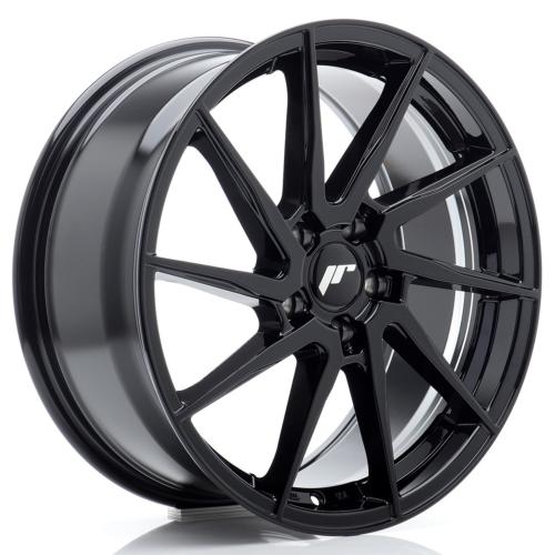 Jante JR Wheels JR36 18x8 ET20-45 - 5 trous sur mesure - Noir brillant