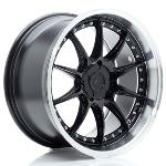 Jante JR Wheels JR41 18x9.5 ET15-35 Blank Glossy Black w/Machined Lip