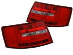 Paire de feux Audi A6 C6 berline 04-08 LED BAR Rouge Blanc