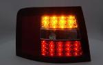 Paire de feux arriere Audi A6 C5 break 97-04 LED rouge Fume