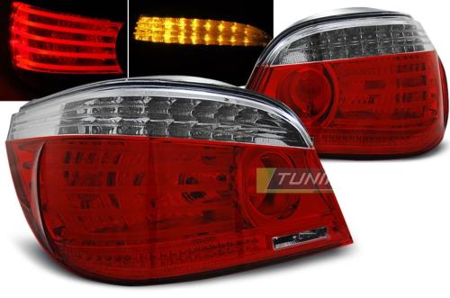 Paire de feux arriere BMW serie 5 E60 Berline 03-07 LED rouge blanc