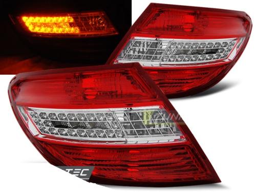 Paire de feux arriere Mercedes classe C W204 07-10 LED rouge blanc