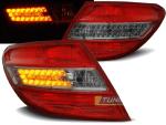 Paire de feux arriere Mercedes classe C W204 07-10 LED rouge fume