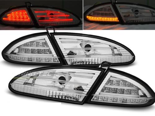 Paire de feux arriere Seat Leon 05-09 LED chrome