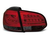 Paire de feux arriere VW Golf 6 08-12 rouge fume led Bar