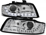 Paire de feux phares Audi A4 B6 de 2000 a 2004 Daylight led chrome
