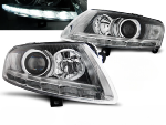 Paire de feux phares Audi A6 C6 de 2004 a 2008 xenon Daylight DRL led chrome