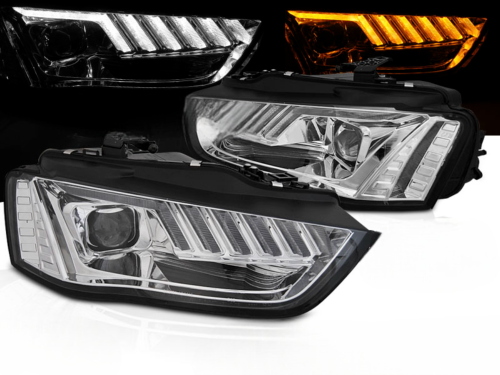 Paire de feux phares Audi A4 B8 de 2012 a 2015 Xenon DRL led chrome Seq