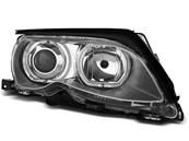 Paire de phares BMW serie 3 E46 Berline de 2001 a 2005 angel eyes led chrome