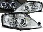 Paire de feux phares Citroen C3 02-09 angel eyes chrome