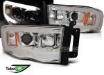 Paire de feux phares Dodge Ram 02-06 LED LTI Chrome