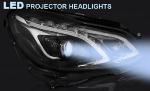 Paire de feux phares Mercedes Classe E W212 13-16 LED DRL noir
