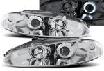 Paire de feux phares Mitsubishi Eclipse 95-96 angel eyes chrome