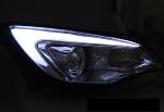 Paire de feux phares Opel Astra J 10-15 Daylight LED DRL chrome