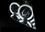 Paire de feux phares Suzuki Swift 05-10 angel eyes CCFL chrome