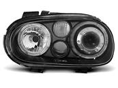 Paire de feux phares VW Golf 4 97-03 angel eyes noir