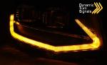 Paire de feux phares VW T6 15-19 LED DRL LTI Noir